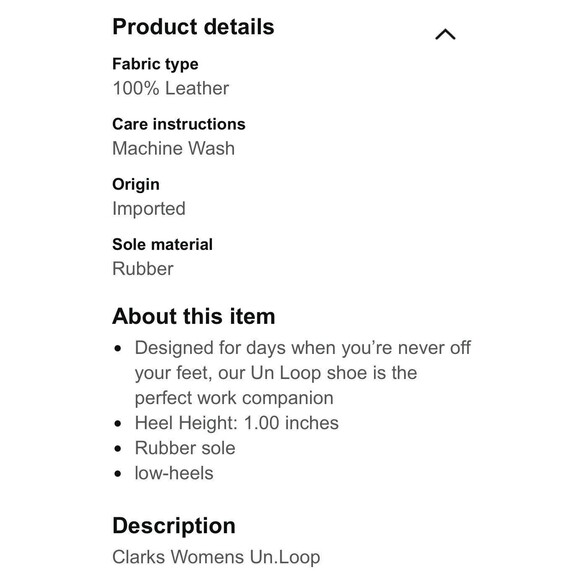 Clarks Un.Loop Women’s Brown Leather Ortholite Slip On Shoes Size 7 M - Picture 13 of 14